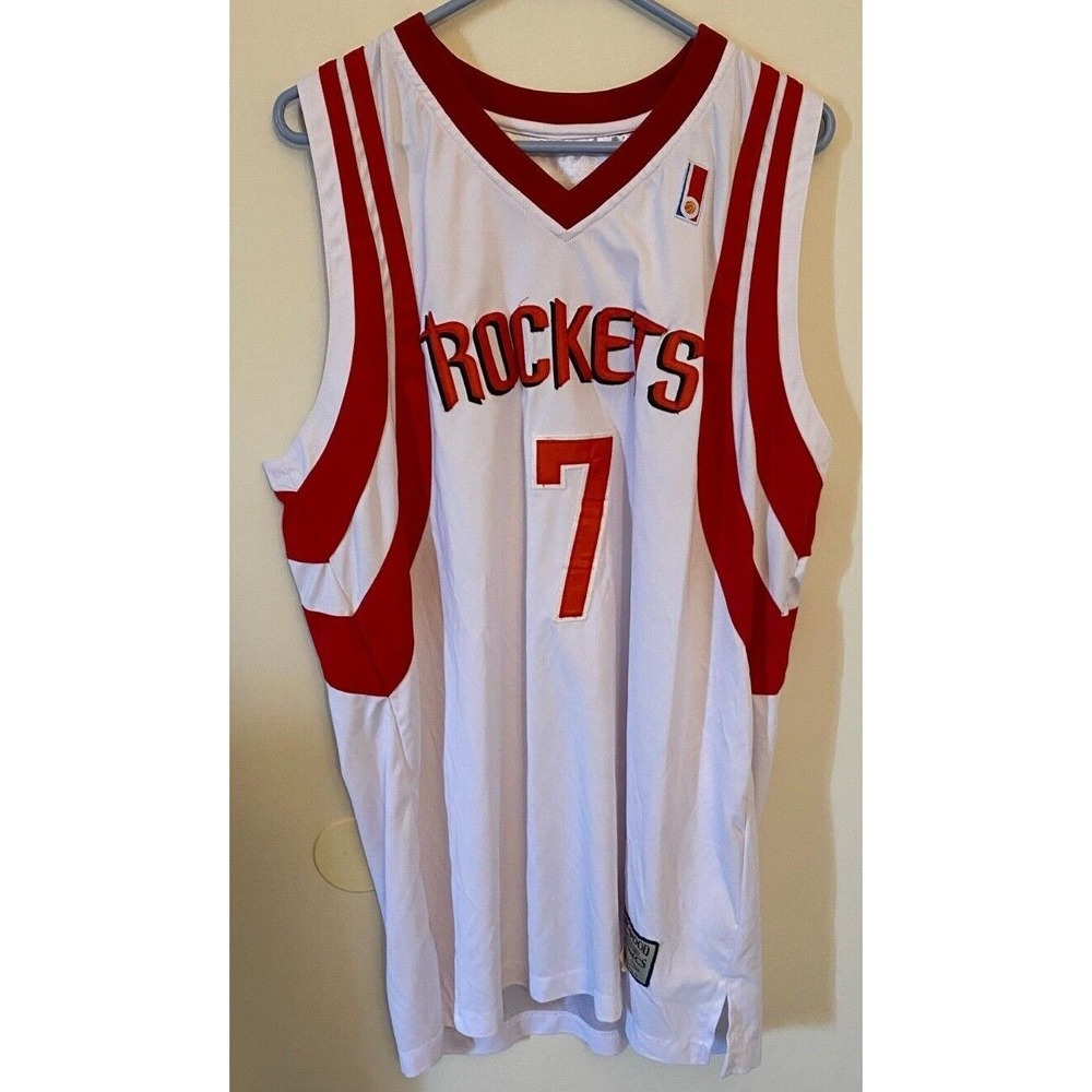 JEREMY‎ LIN HOUSTON ROCKETS MITCHELL & NESS HOME JERSEY HARDWOOD CLASSICS 2XL